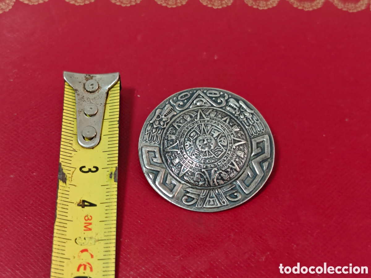 Joyeria: Colgante broche azteca en plata de ley - Foto 9