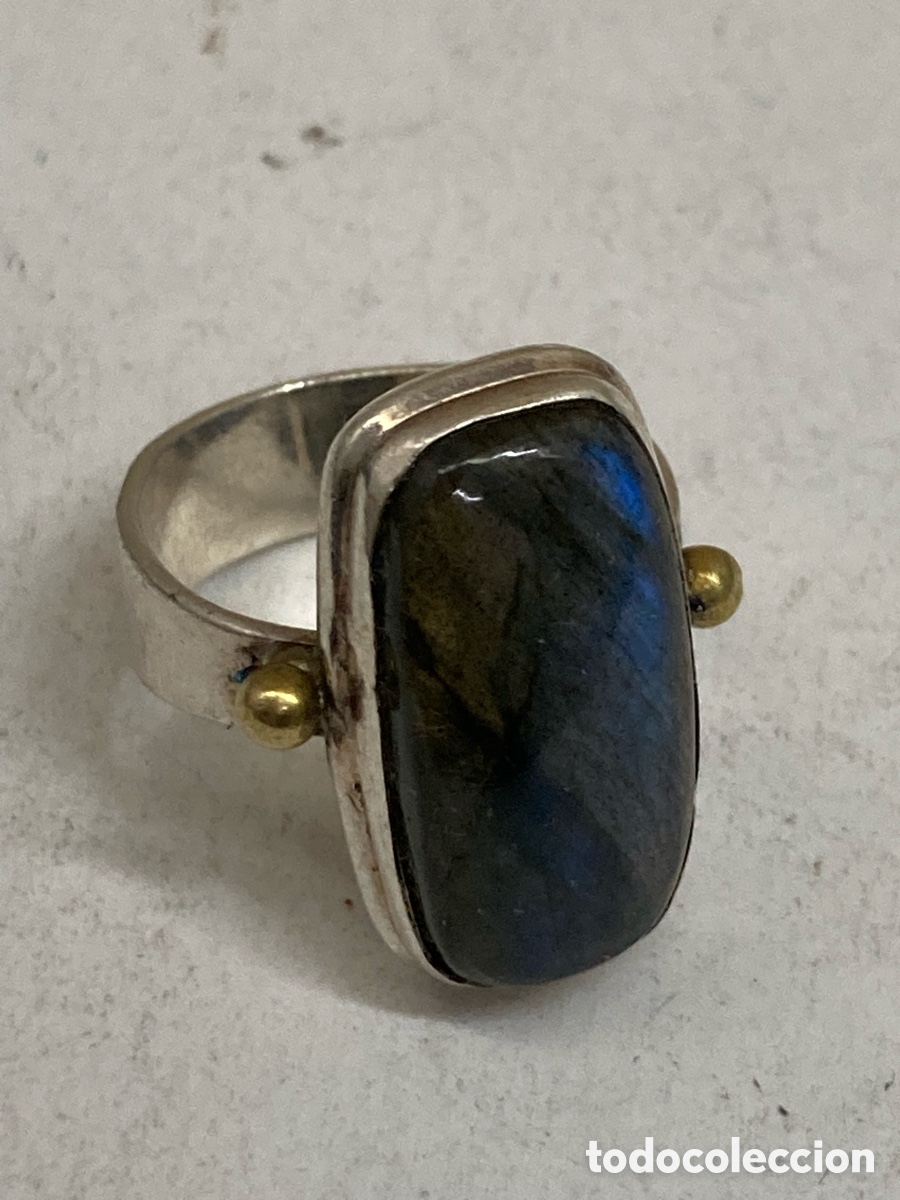 Joyeria: Anillo de plata piedra luna S466