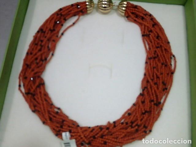 Joyeria: gargantilla coral y oro 18 kts - Foto 3