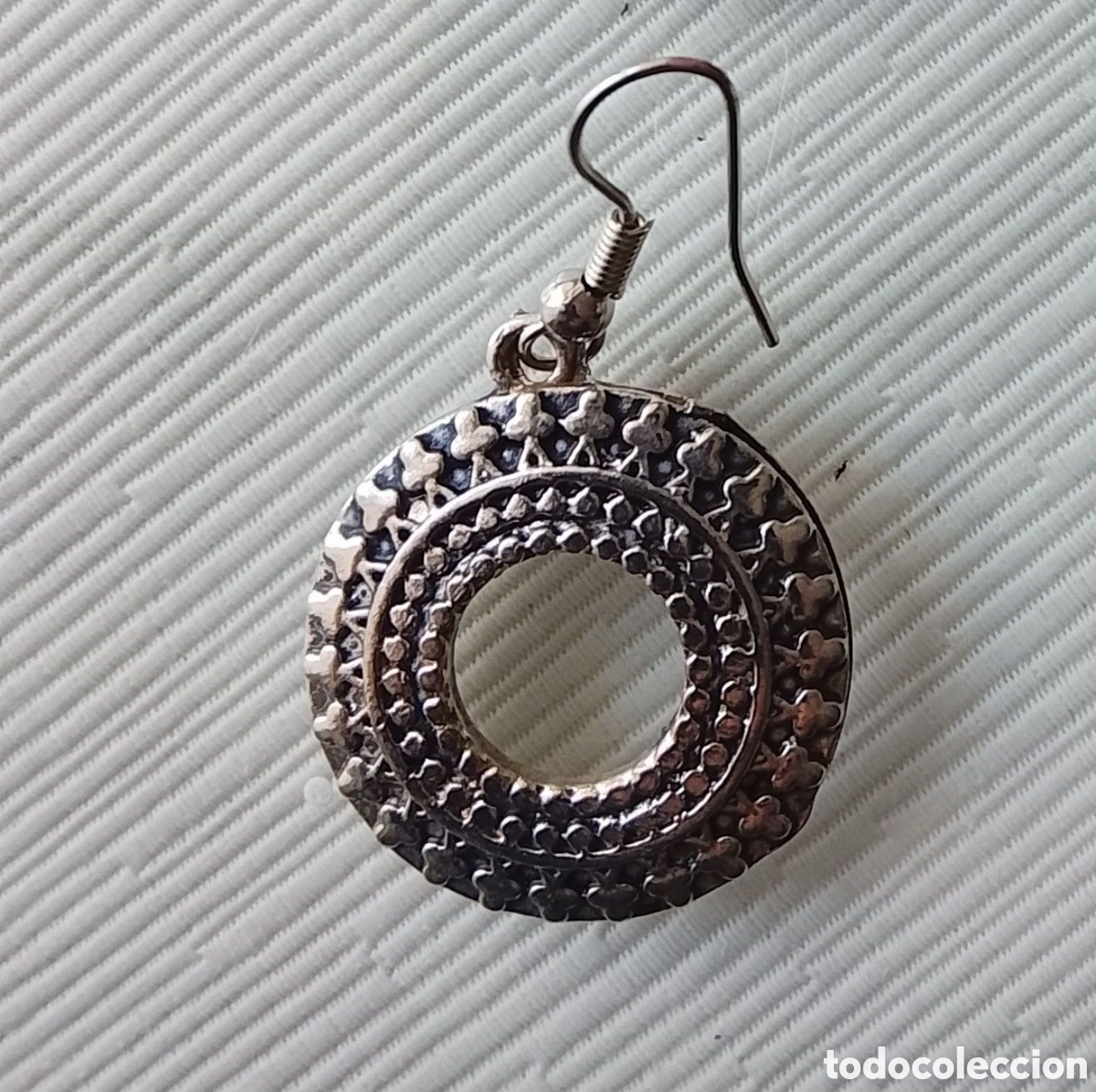 Joyeria: Par de pendientes vintage a&ntilde;os 70. - Foto 5