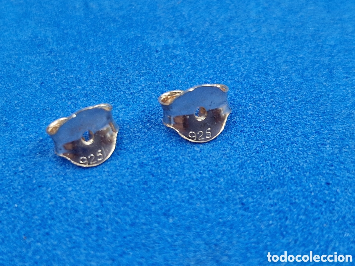 Joyeria: Pendientes de plata con ba&ntilde;o de oro - Foto 2