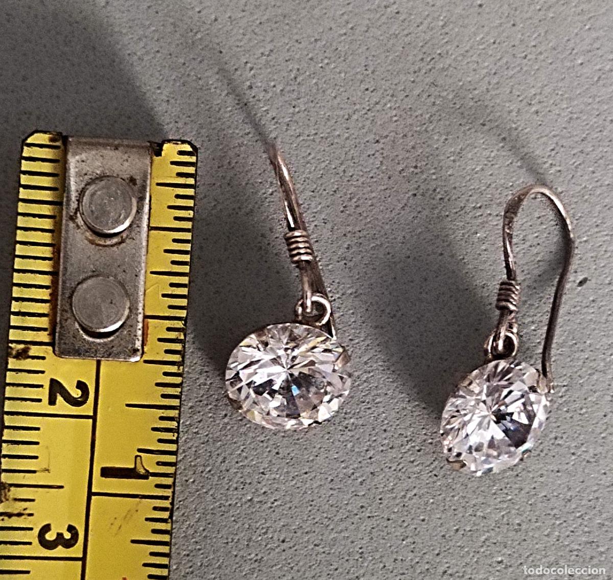 Joyeria: Pendientes plata de ley contrastada con circonitas. - Foto 2