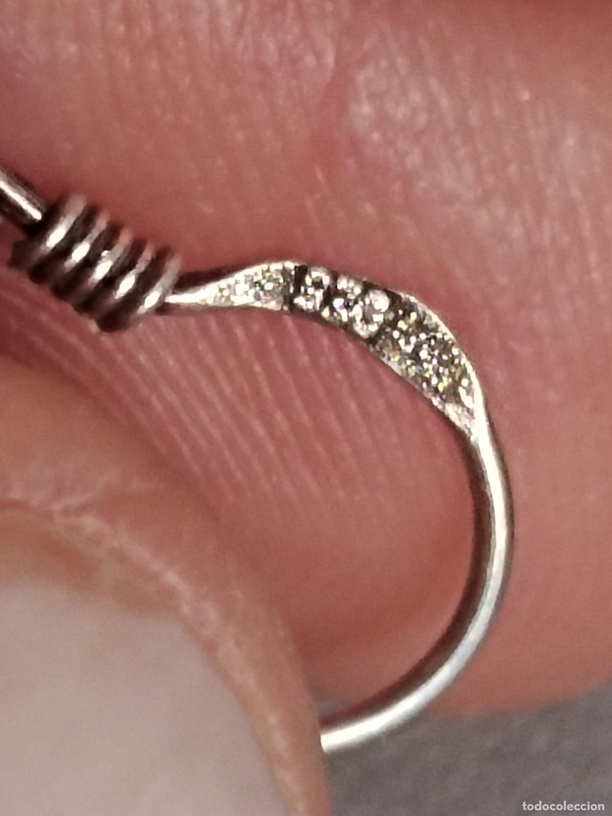 Joyeria: Pendientes plata de ley contrastada con circonitas. - Foto 3