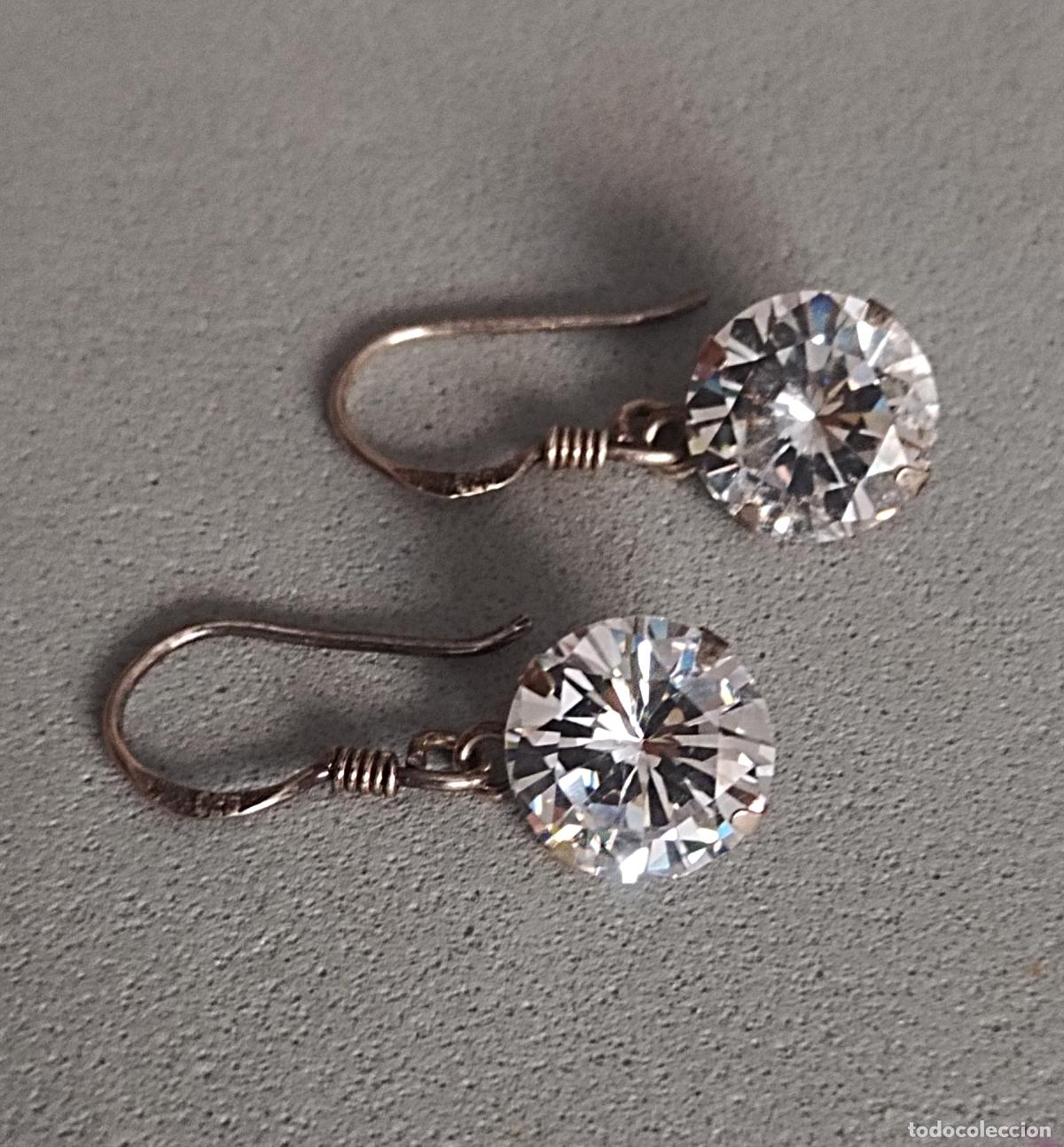 Joyeria: Pendientes plata de ley contrastada con circonitas. - Foto 4