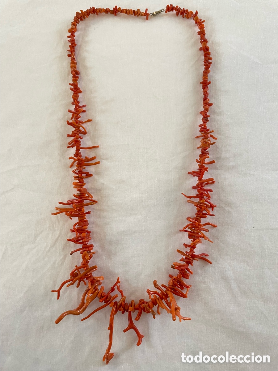 Joyeria: Collar corales del Mediterr&aacute;neo