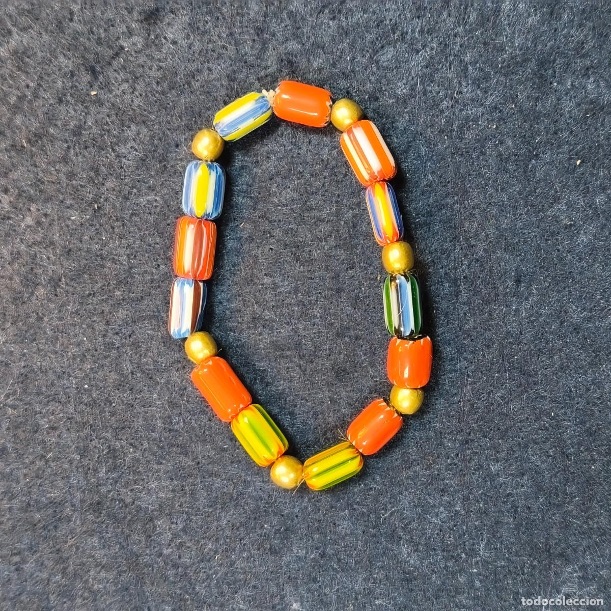 Joyeria: PULSERA ELASTICA PIEDRAS Y BOLAS BRONCE. - Foto 4