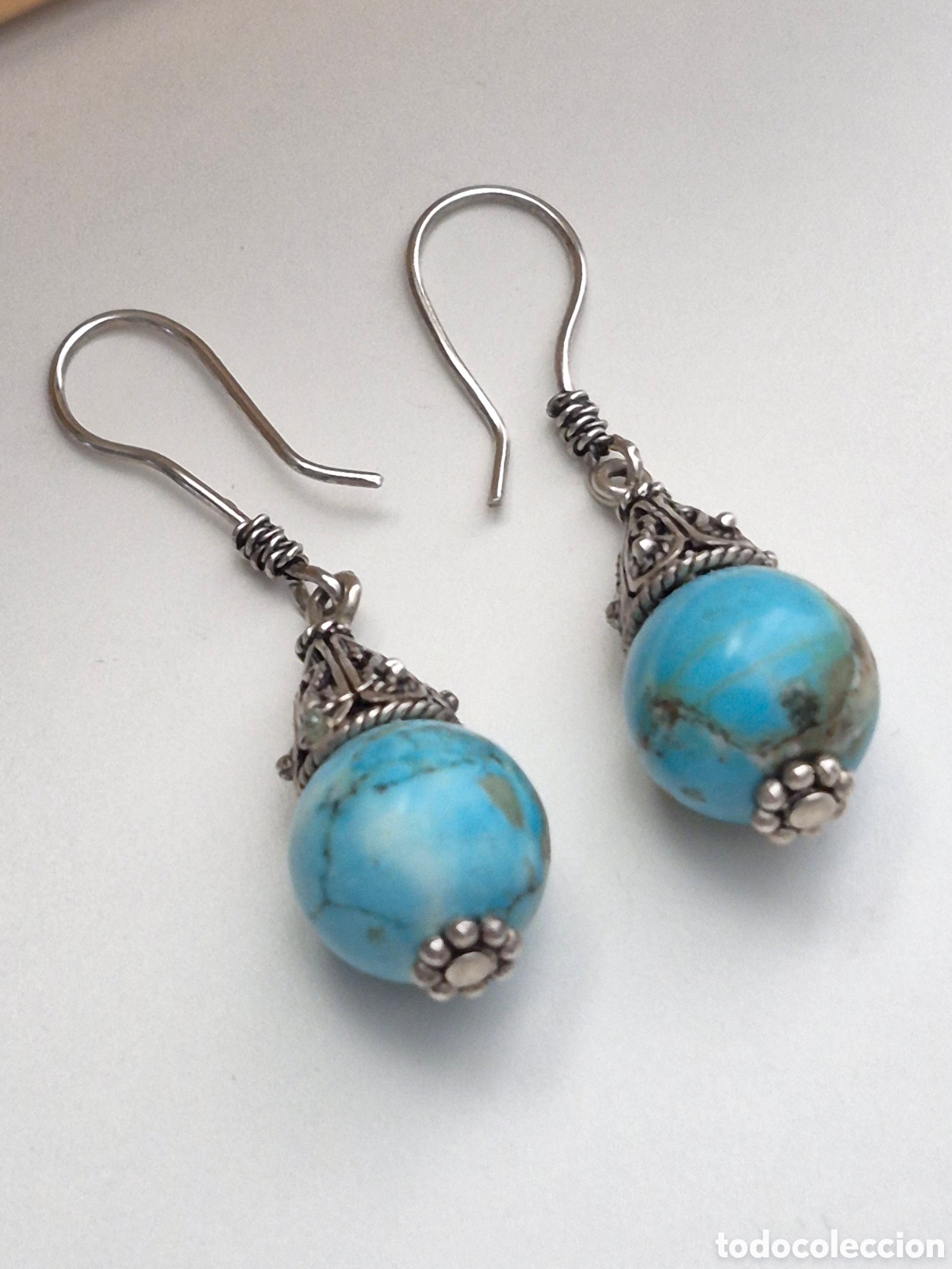 Schmuck: BONITOS PENDIENTES DE PLATA DE LEY Y AMATISTAS. REF S6 C JOY ACTUAL PENDIENTES