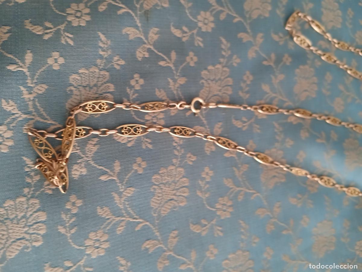 Joyeria: Collar Cadena plaque oro 100 cm - Foto 3