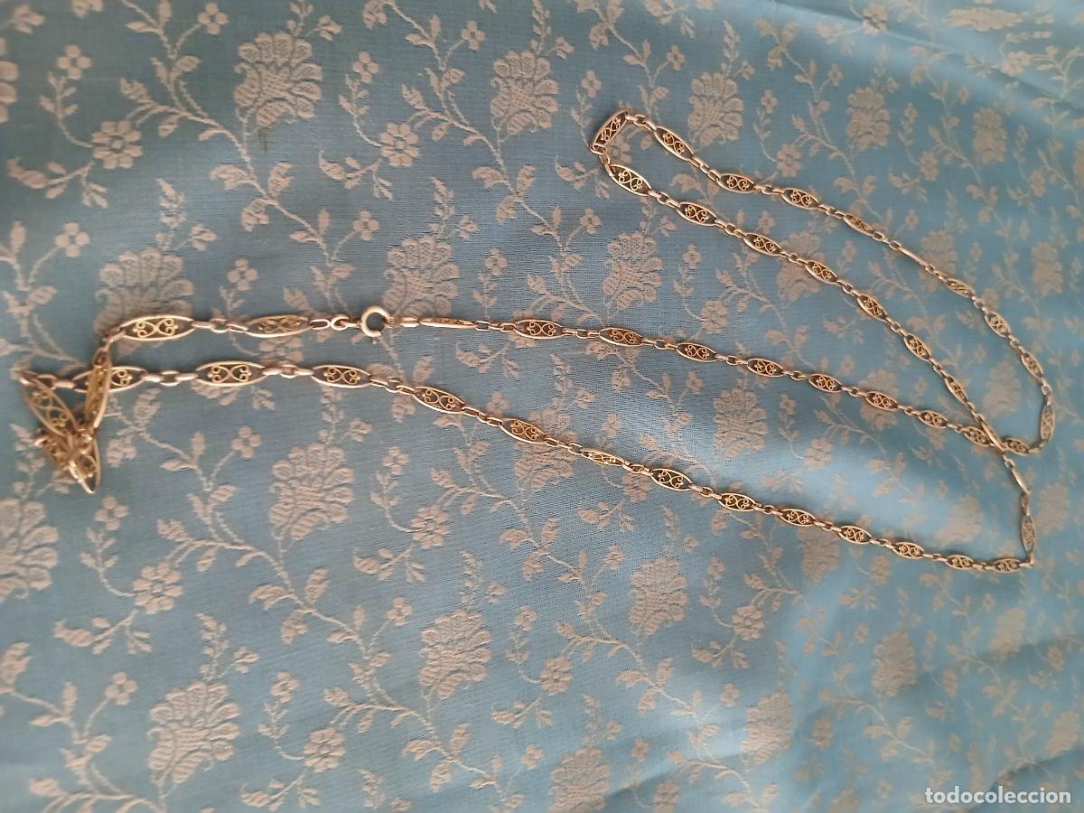 Joyeria: Collar Cadena plaque oro 100 cm