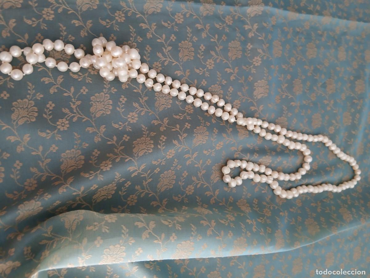 Joyeria: Collar largo 120 cm perlas cualtivadas irregulares
