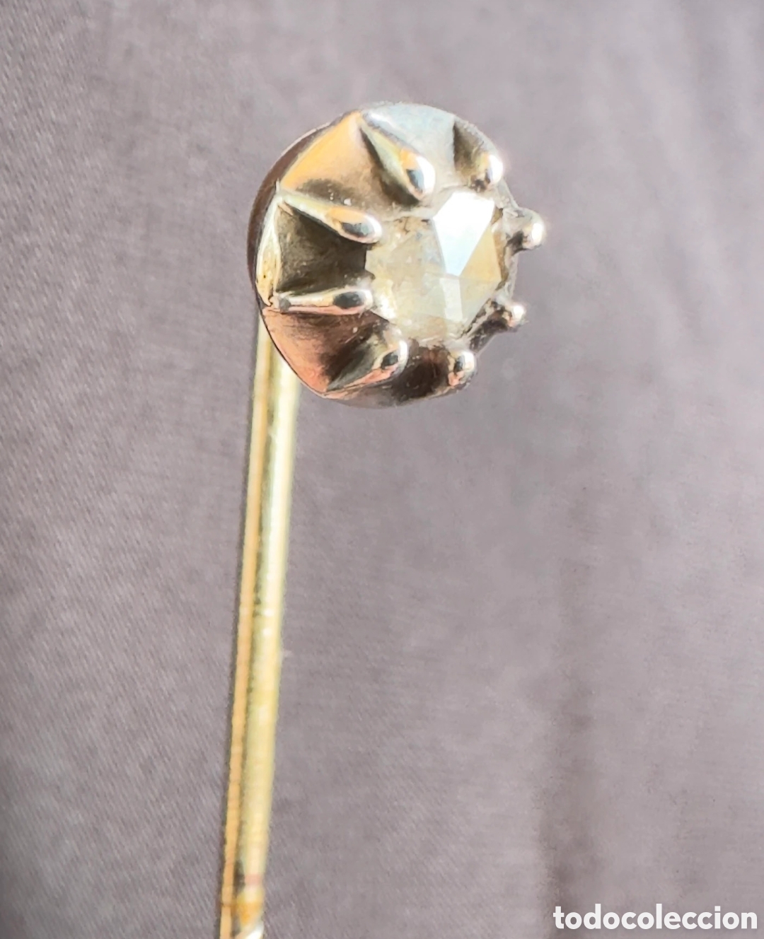 Joyeria: Alfiler diamante oro plata - Foto 2