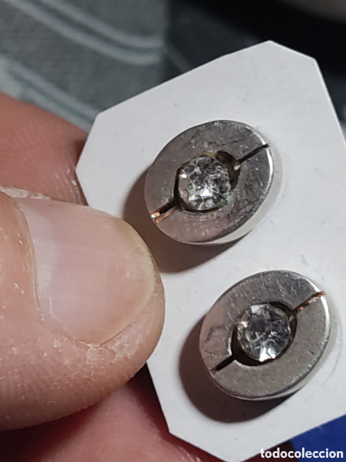 Joyeria: Pendientes de plata 925 con cristal.Vintage. - Foto 2