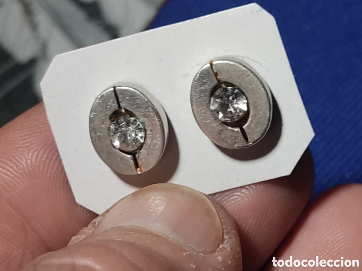 Joyeria: Pendientes de plata 925 con cristal.Vintage. - Foto 1