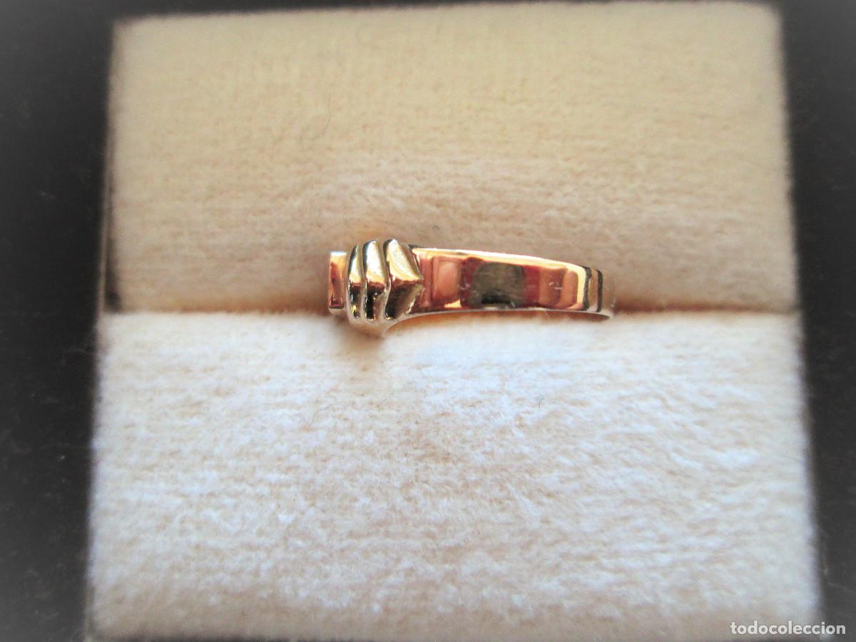 Joyeria: ANILLO DE ORO INFANTIL DE 18 KLTS. CON RUB&Iacute; - SIN ESTRENAR - Foto 2