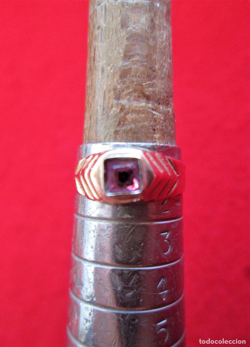 Joyeria: ANILLO DE ORO INFANTIL DE 18 KLTS. CON RUB&Iacute; - SIN ESTRENAR - Foto 5