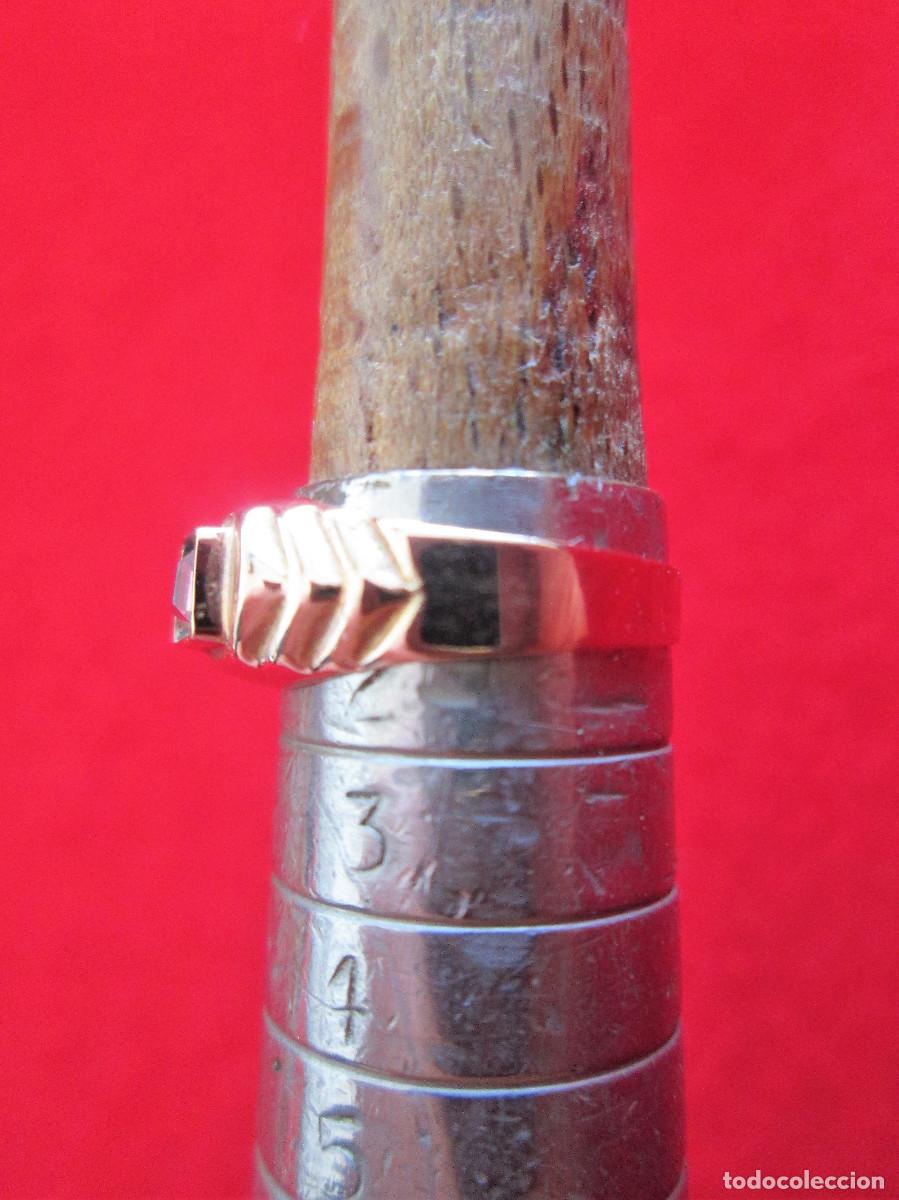 Joyeria: ANILLO DE ORO INFANTIL DE 18 KLTS. CON RUB&Iacute; - SIN ESTRENAR - Foto 6