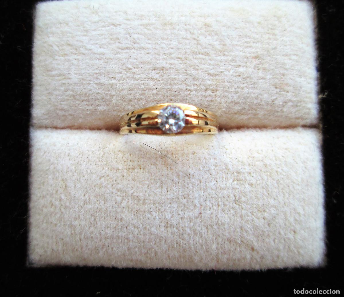 Jewelry: ANILLO DE ORO INFANTIL DE 18 KLTS. CON CIRCONITA - SIN ESTRENAR