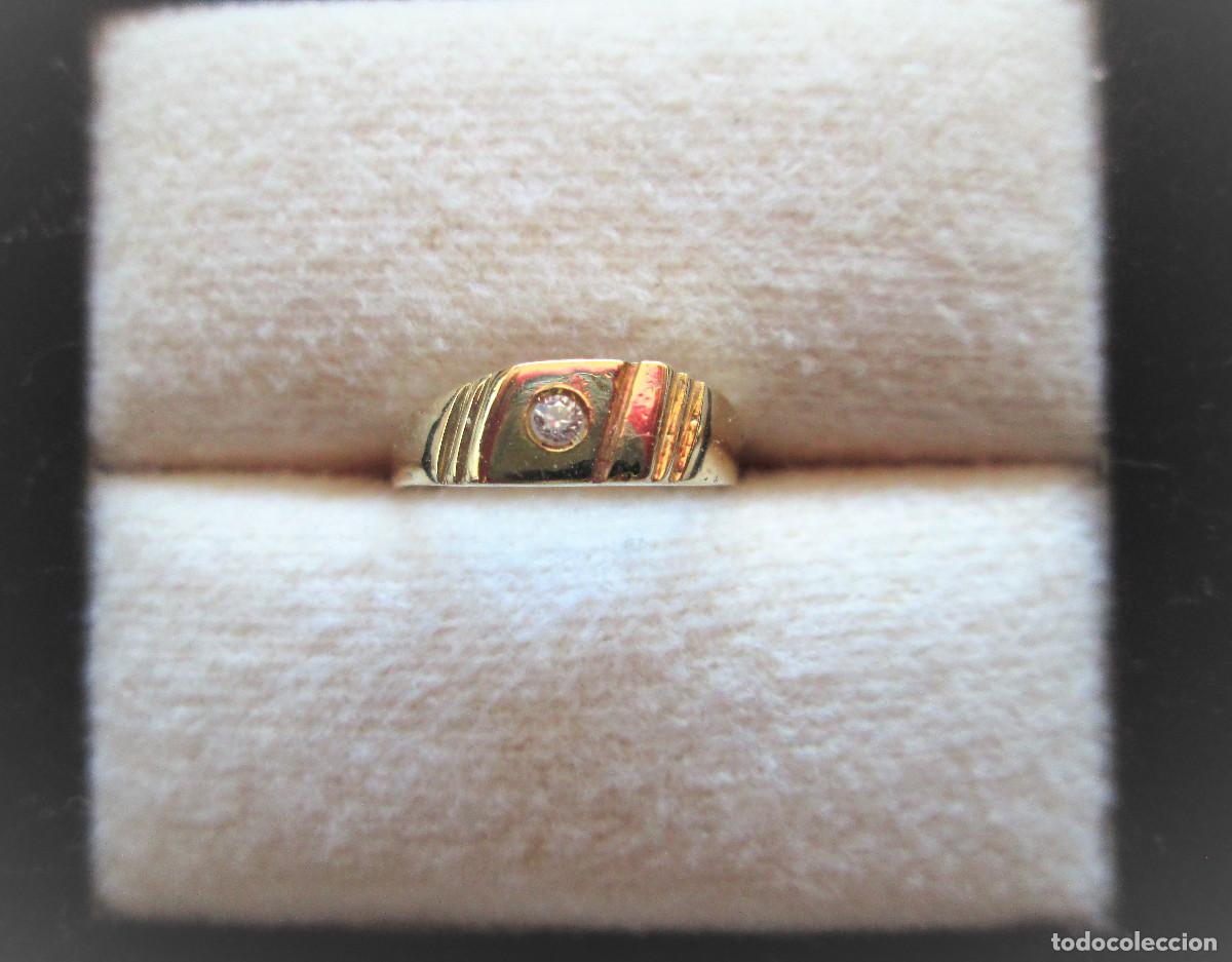 Jewelry: ANILLO DE ORO INFANTIL DE 18 KLTS. CON CIRCONITA - SIN ESTRENAR