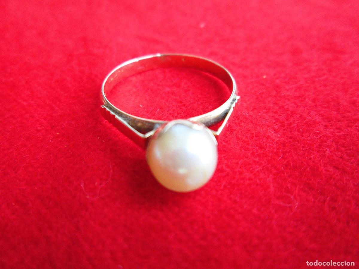 Jewelry: ANILLO DE ORO DE 18 KLTS. CON PERLA - SIN ESTRENAR