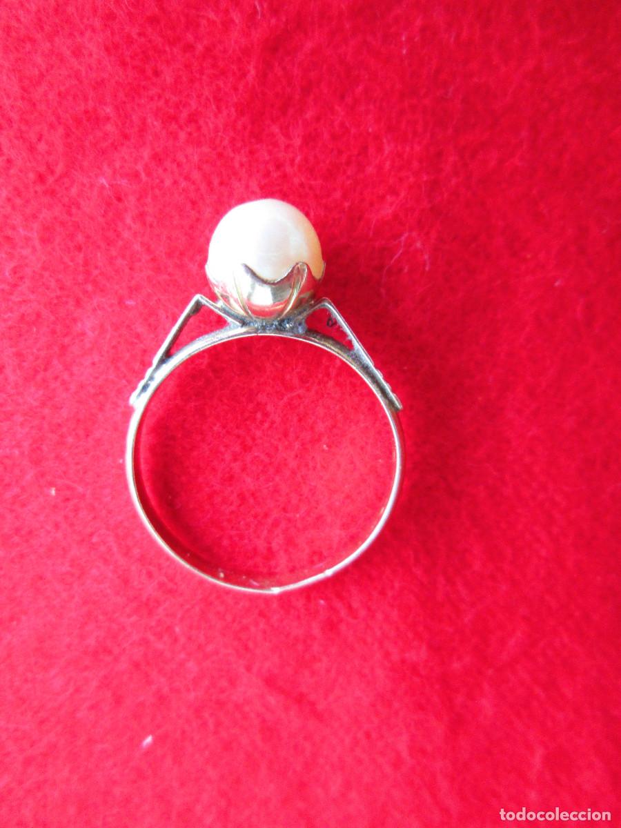 Joyeria: ANILLO DE ORO DE 18 KLTS. CON PERLA - SIN ESTRENAR - Foto 2