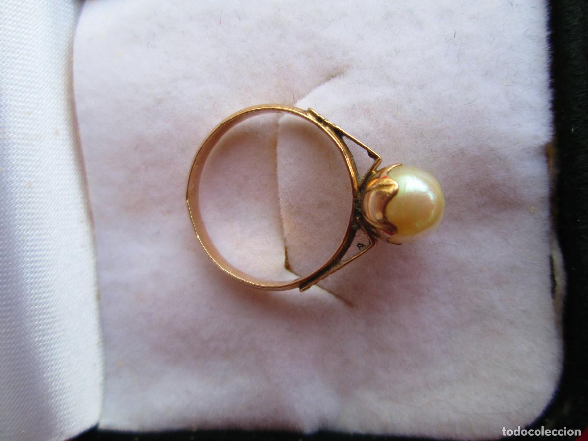 Joyeria: ANILLO DE ORO DE 18 KLTS. CON PERLA - SIN ESTRENAR - Foto 4
