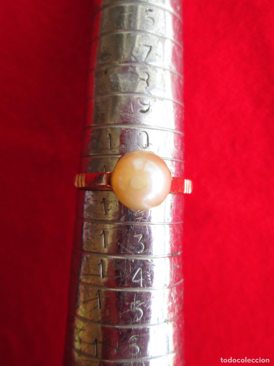 Joyeria: ANILLO DE ORO DE 18 KLTS. CON PERLA - SIN ESTRENAR - Foto 6