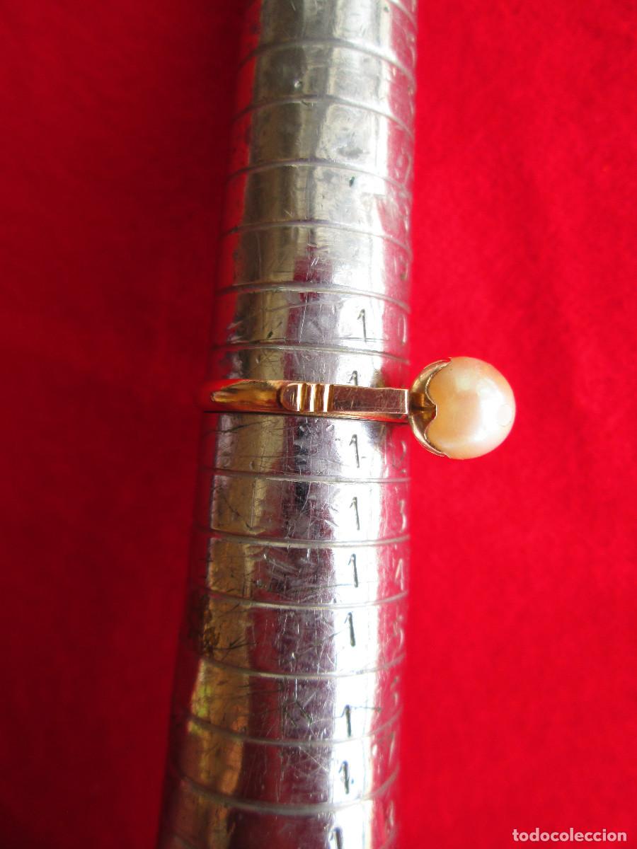 Joyeria: ANILLO DE ORO DE 18 KLTS. CON PERLA - SIN ESTRENAR - Foto 7