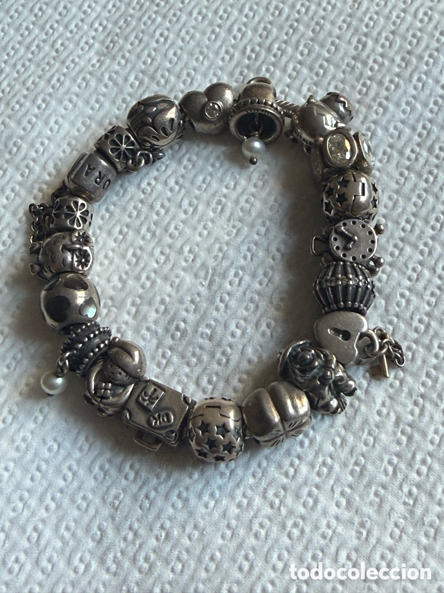 Joyeria: Bonita pulsera de Pandora m&aacute;s 20 chambers, plata