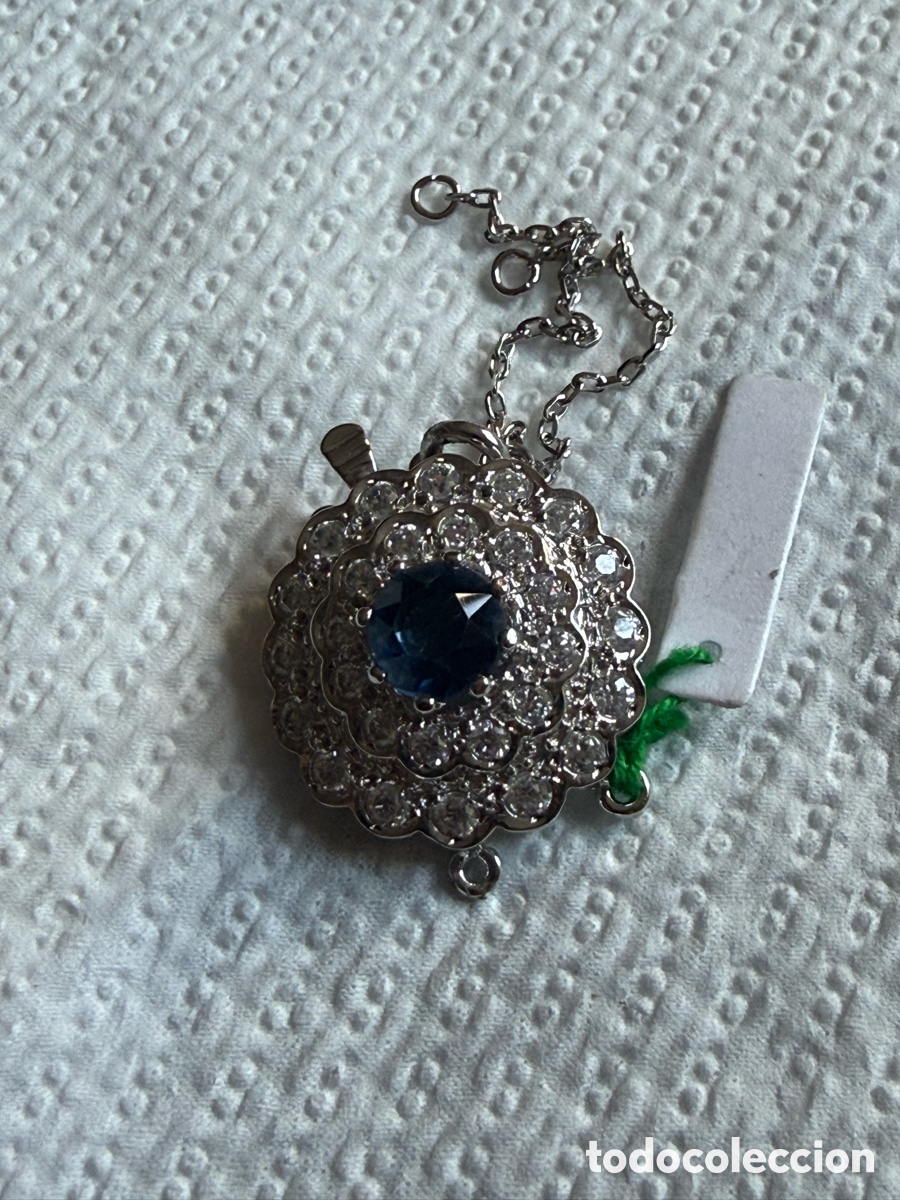 Joyeria: Bonito broche para collar, plata, nuevo