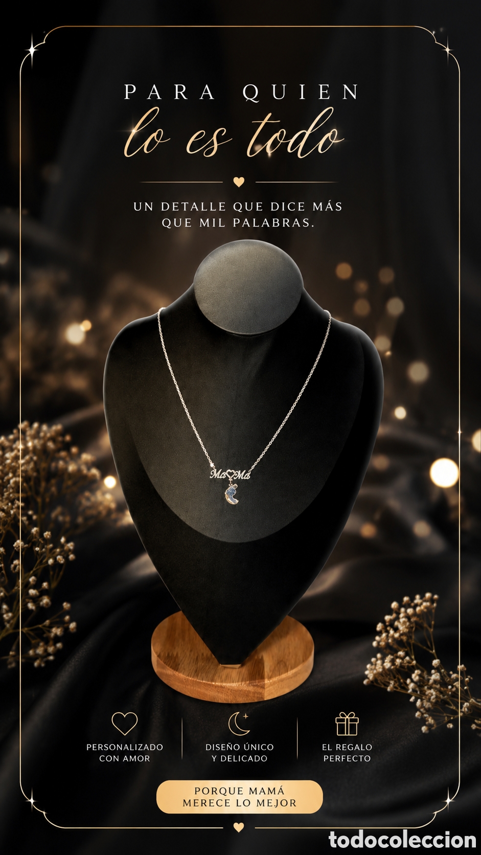 Joyeria: Collar Mama y colgante pi&eacute;