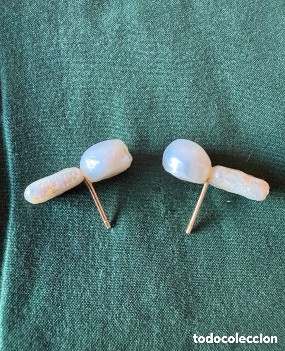 Joyeria: Pendientes de oro 18k y perlas cultivadas