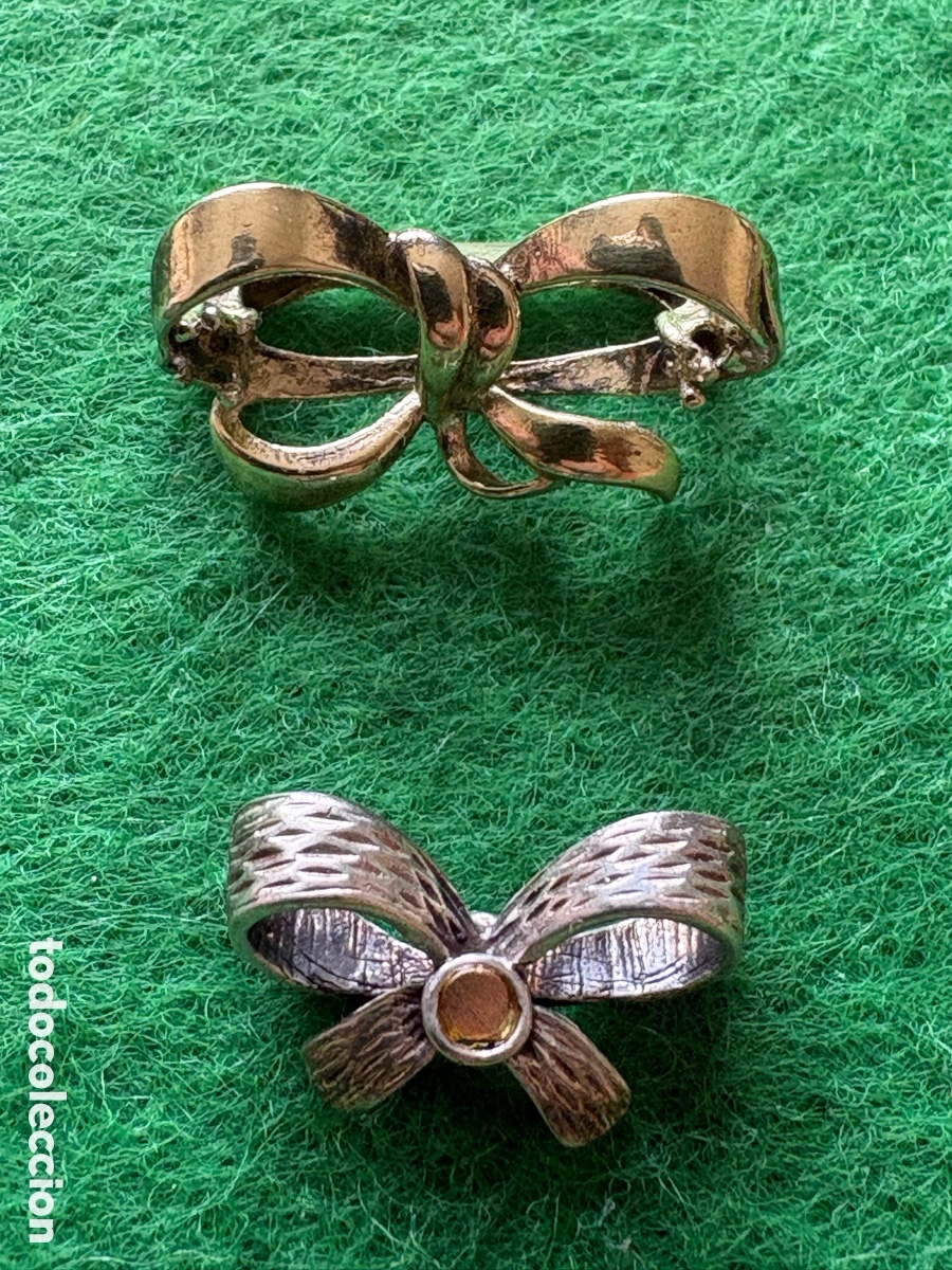 Joyeria: Broche y colgante plata de ley en forma de lazo (A1)