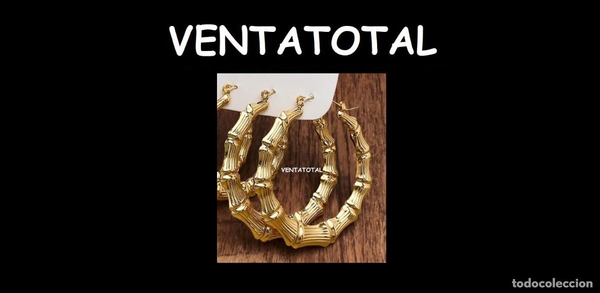 Joyeria: PENDIENTES DE ARO DE ORO AMARILLO DE 22 KILATES LAMINADO - MIDEN 6 X 6 CENTI PESAN LOS 2 - 10 GRAMOS