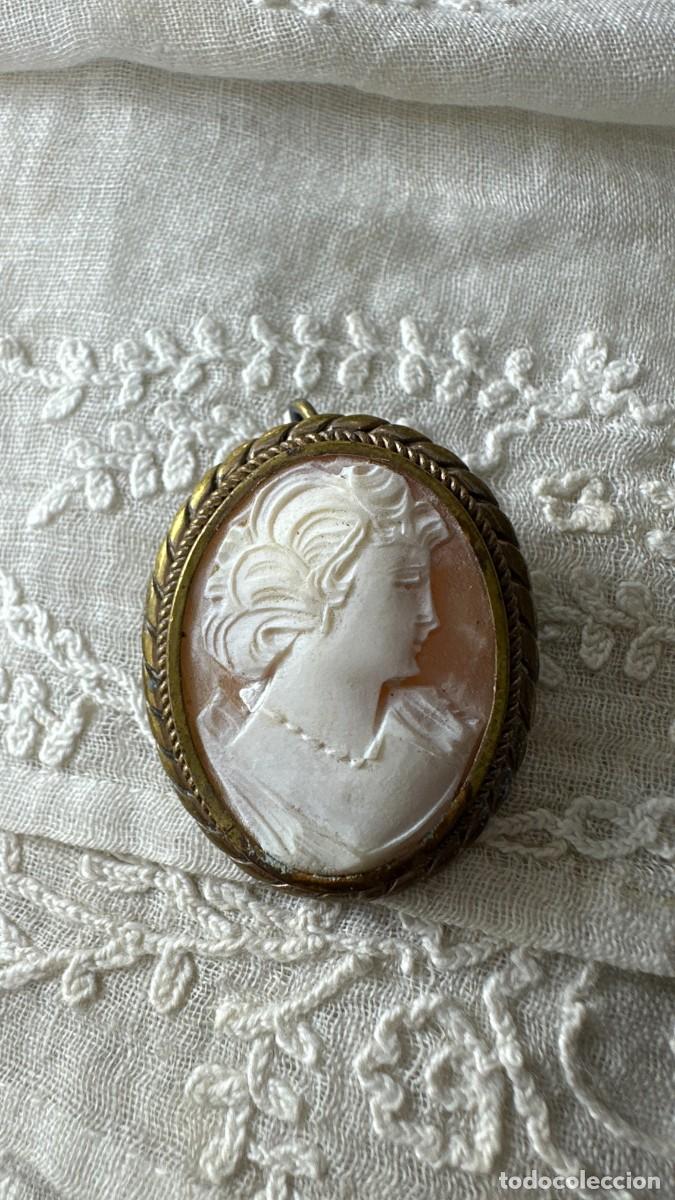 Joyeria: Antiguo camafeo de concha - Foto 1