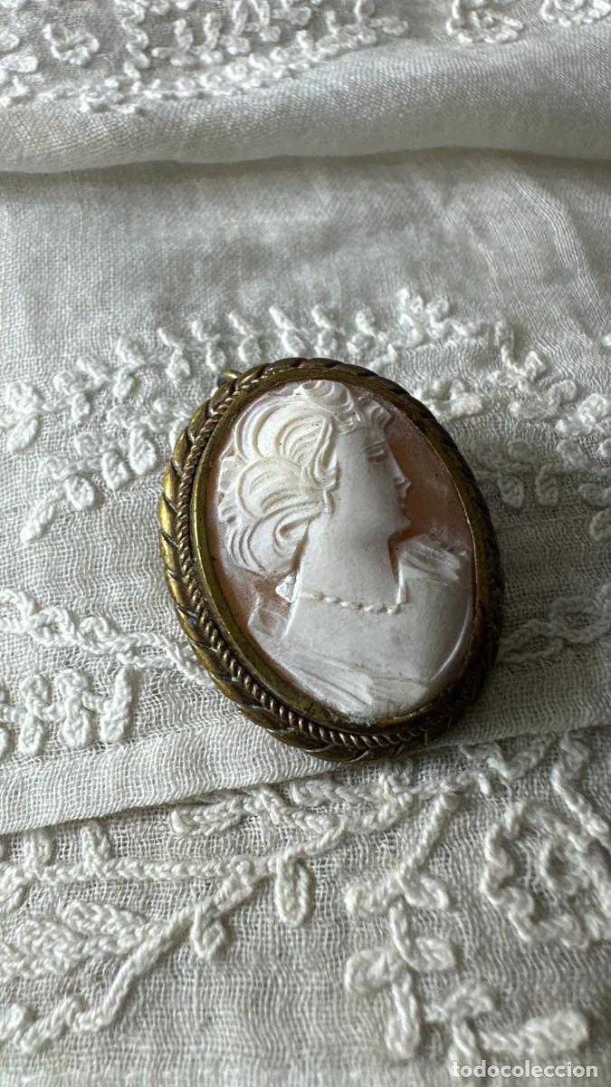 Joyeria: Antiguo camafeo de concha - Foto 3