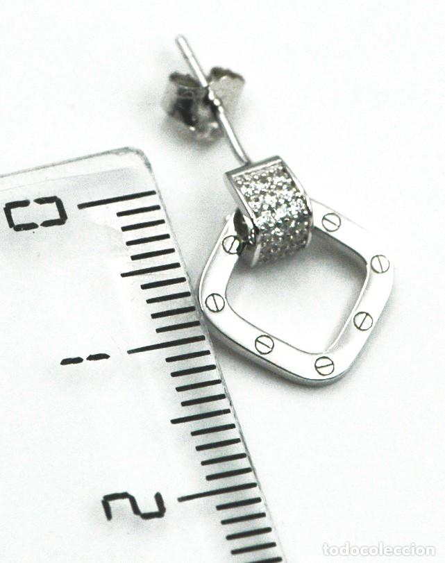 Joyeria: Pendientes Plata con circonitas, dise&ntilde;o tornillo - Foto 2