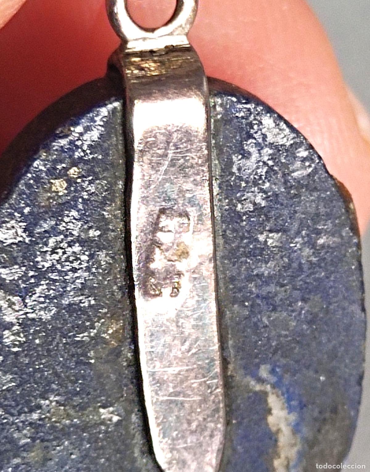 Joyeria: Pendientes de plata de ley con lapisl&aacute;zuli. - Foto 2