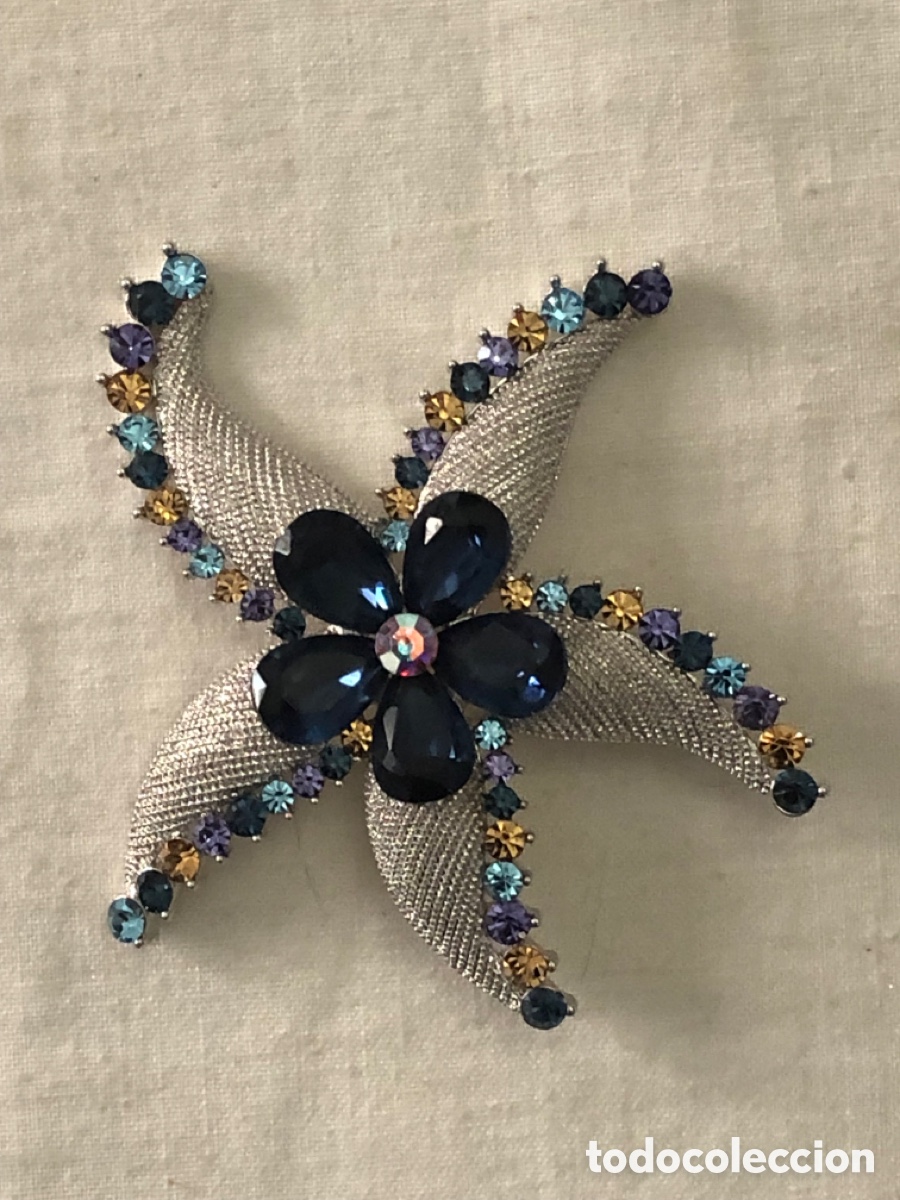 Joaillerie: Broche en forma de estrella del mar vintage