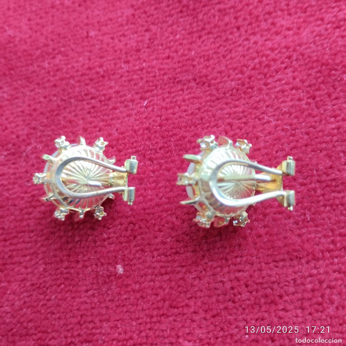 Joyeria: PENDIENTES DE ORO 18 K. CON PERLAS Y CIRCONITAS - SIN ESTRENAR - - Foto 9