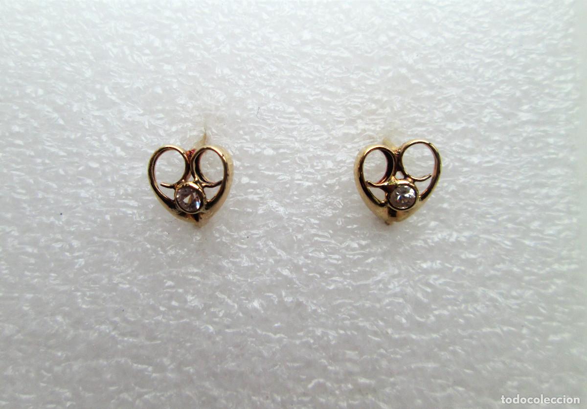 Jewelry: PENDIENTES DE ORO DE 18 KLTS. CON CIRCONITAS - SIN ESTRENAR