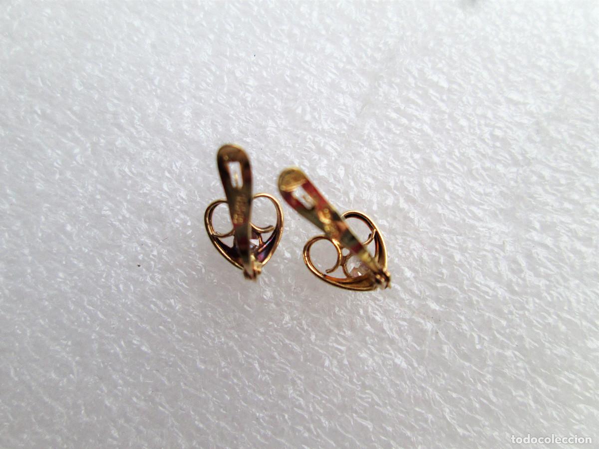 Joyeria: PENDIENTES DE ORO DE 18 KLTS. CON CIRCONITAS - SIN ESTRENAR - Foto 3