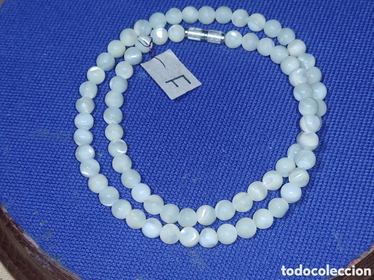 Joyeria: Collar antiguo de cuentas de n&aacute;car.*F* - Foto 3
