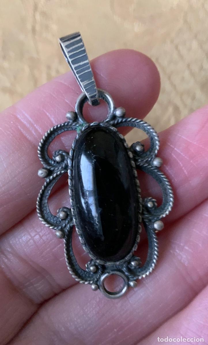 Joyeria: COLGANTE DE PLATA Y CABUJ&Oacute;N AZABACHE - Foto 8