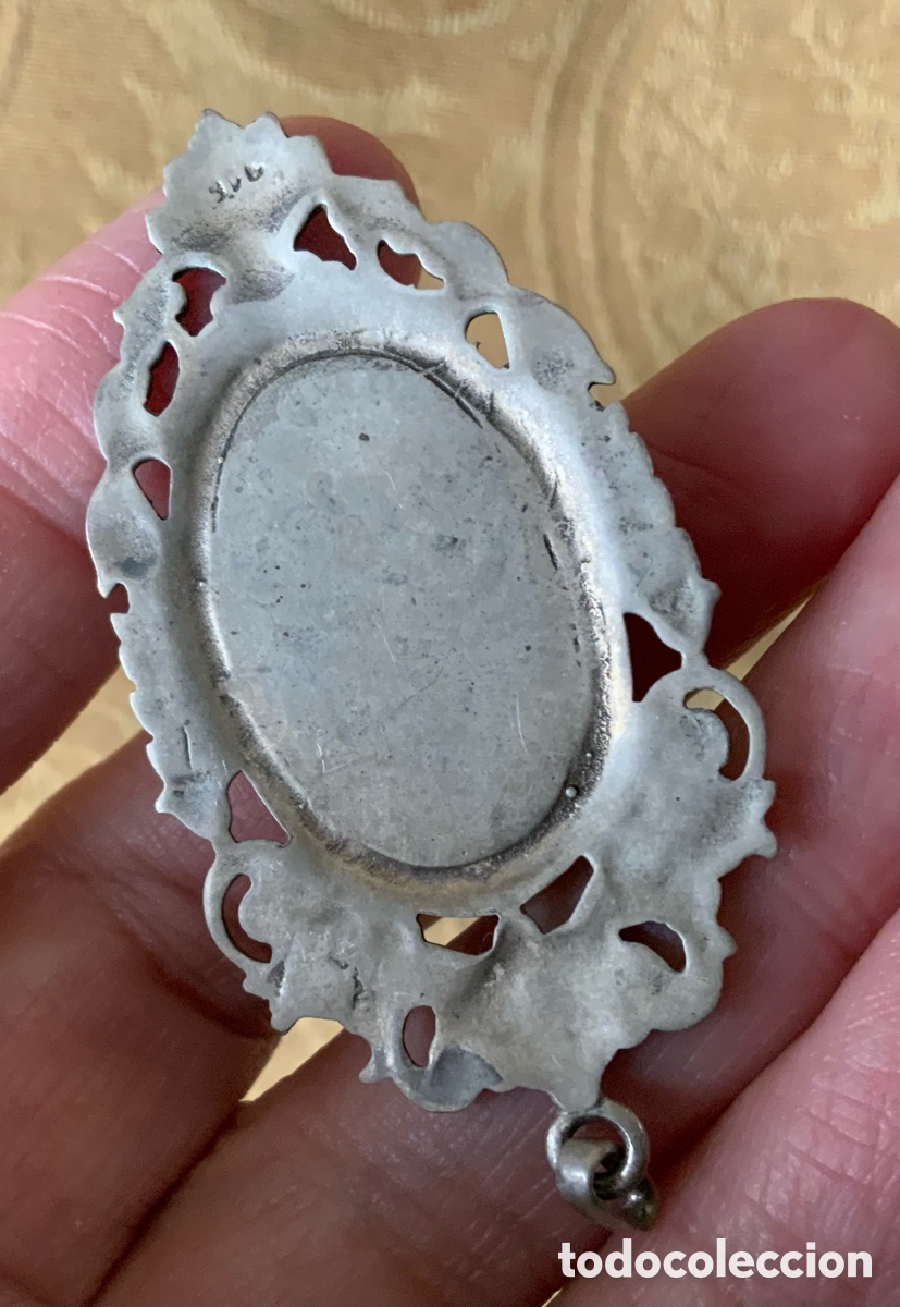 Joyeria: ANTIGUO COLGANTE PLATA Y LAPISL&Aacute;ZULI - Foto 4