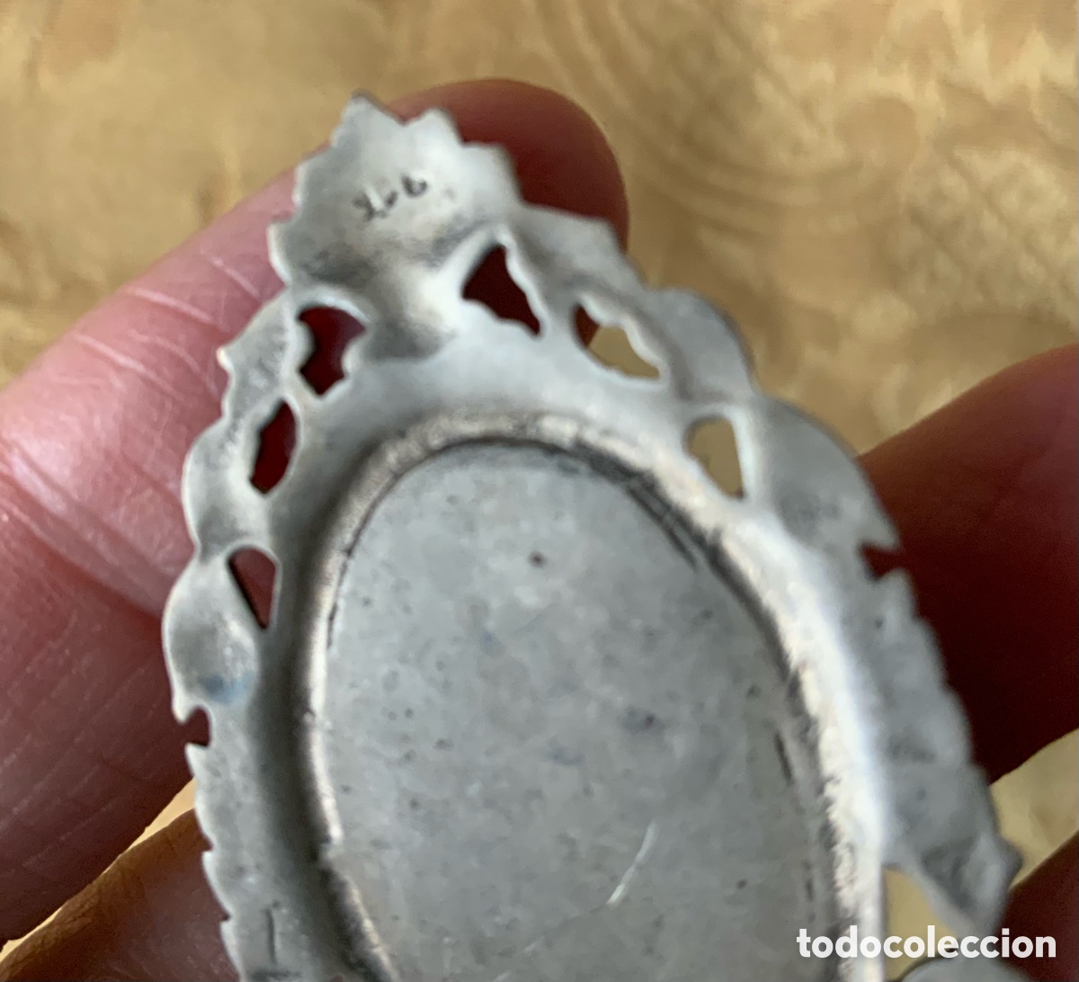 Joyeria: ANTIGUO COLGANTE PLATA Y LAPISL&Aacute;ZULI - Foto 9