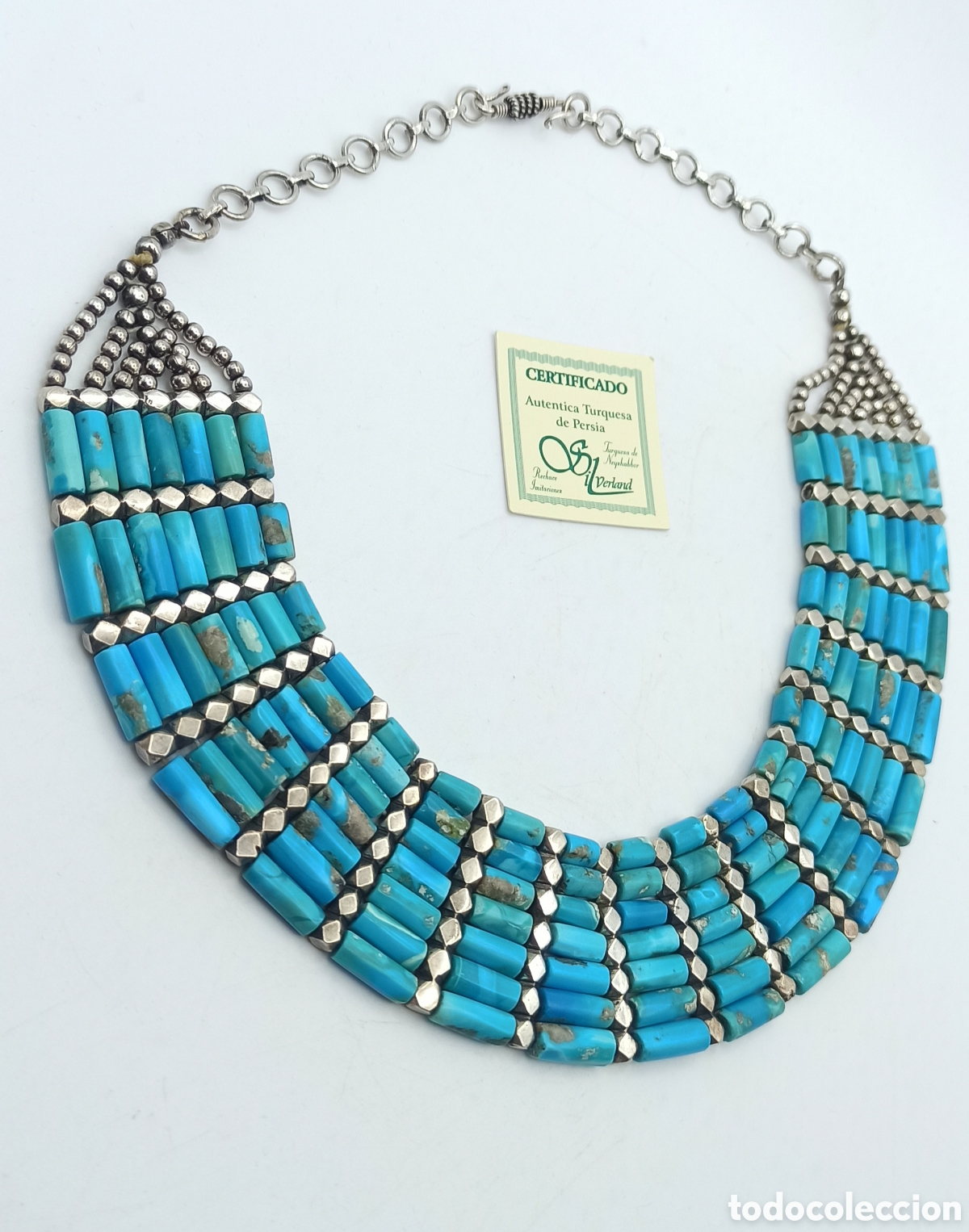 Joyeria: Gargantilla Turquesas y plata de ley - Foto 4