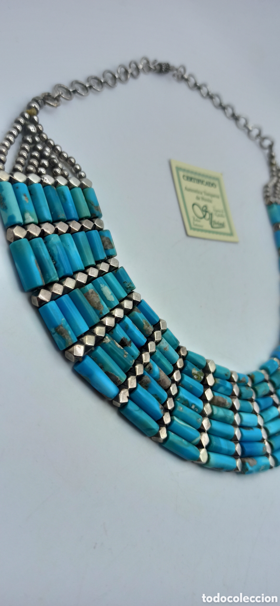 Joyeria: Gargantilla Turquesas y plata de ley - Foto 5