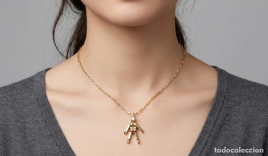 Jewelry: Collar con colgante - 18 quilates Oro amarillo Diamante (Natural)