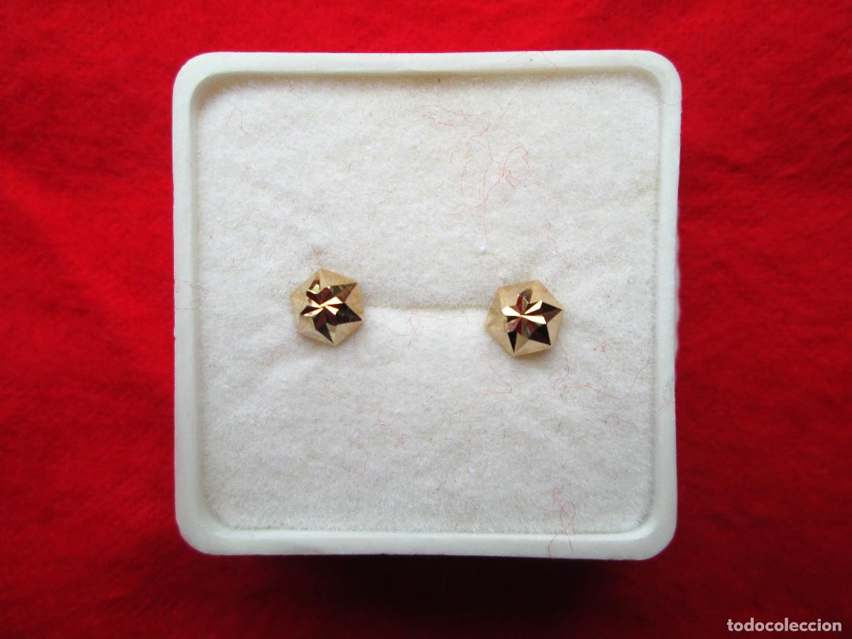 Joyeria: PENDIENTES DE ORO DE 18 KLTS. - CIERRE DE ROSCA - SIN ESTRENAR - Foto 2