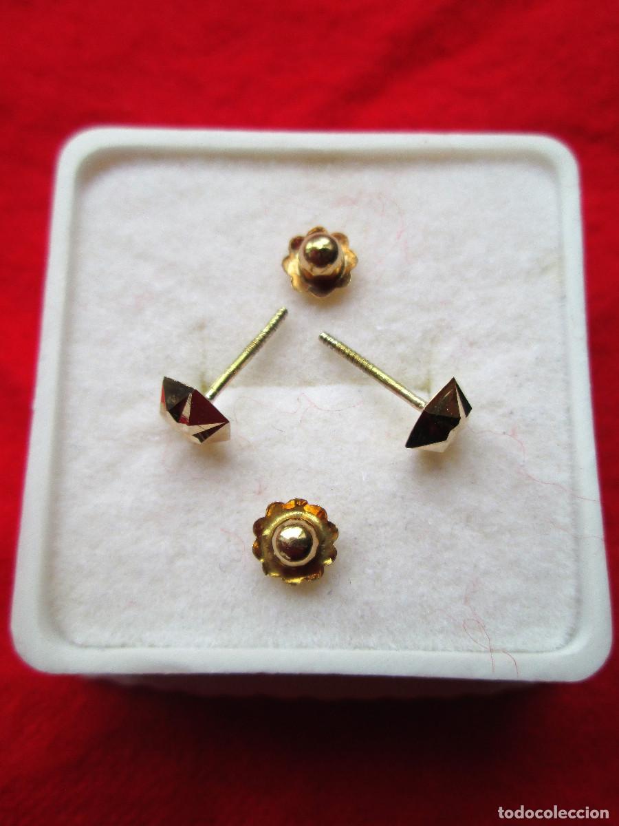 Joyeria: PENDIENTES DE ORO DE 18 KLTS. - CIERRE DE ROSCA - SIN ESTRENAR - Foto 5